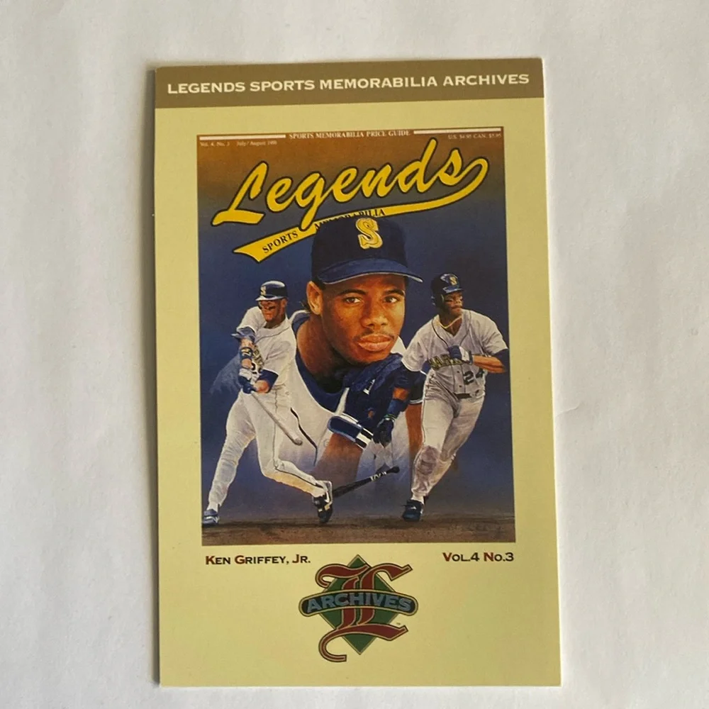 1991 Legends Sports Memorabilia Postcard Vol. 4  No. 3 Ken Griffey Jr.(MISC12)